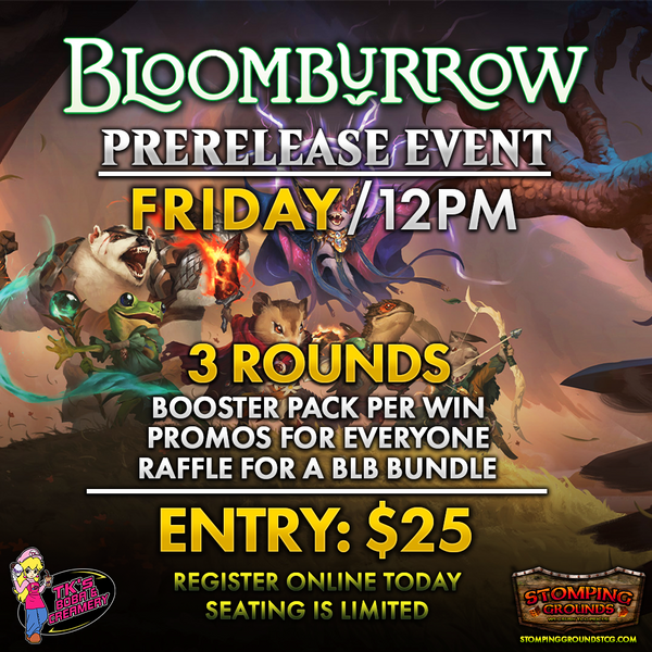 Magic: The Gathering - Bloomburrow Prerelease Event Entry (Hosted @ TK's Boba & Creamery)