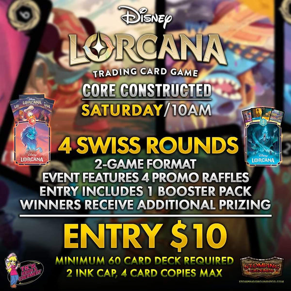 Disney Lorcana: Core Constructed Event Entry (Hosted @ TK's Boba & Creamery)