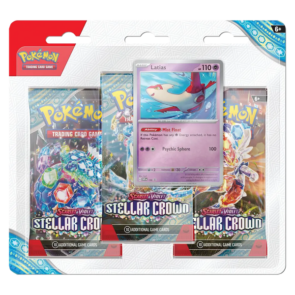 [PREORDER] Scarlet & Violet: Stellar Crown- 3 Pack Blister [Latias]