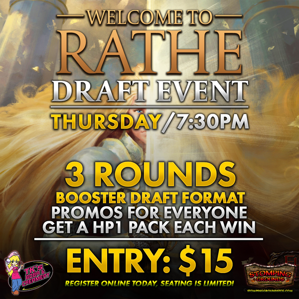 Flesh & Blood: Welcome to Rathe Draft Event Entry (Hosted @ TK's Boba & Creamery)