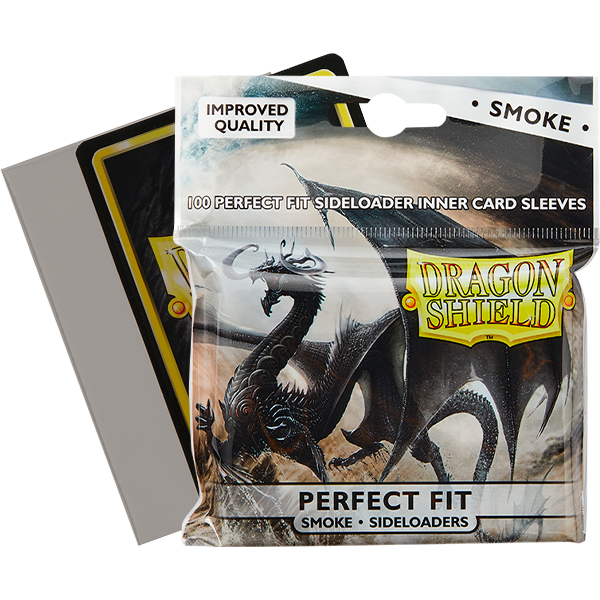 DRAGON SHIELD SLEEVES PERFECT FIT SEALABLE SMOKE